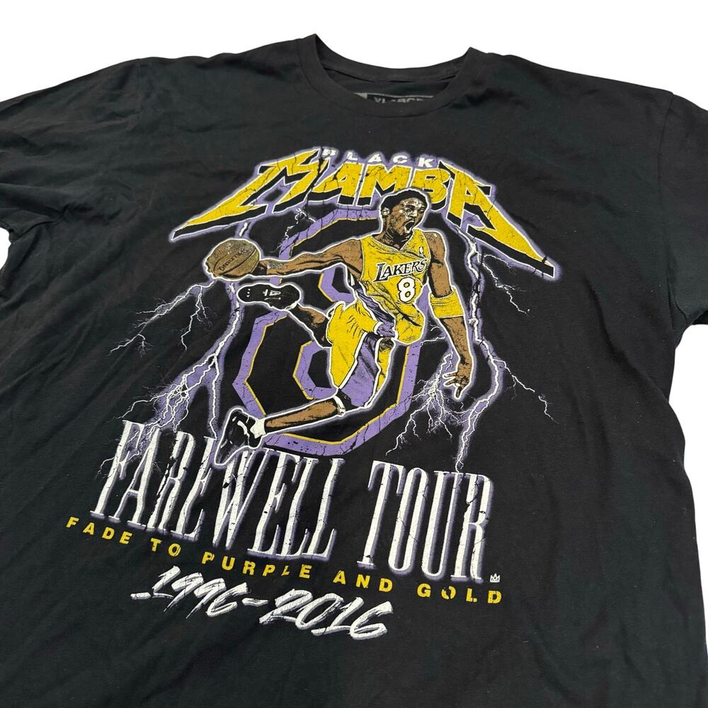 TPG Kobe Bryant Black Mamba Farewell Tour Tee Double Sided Men's XL - Picture 2 of 6